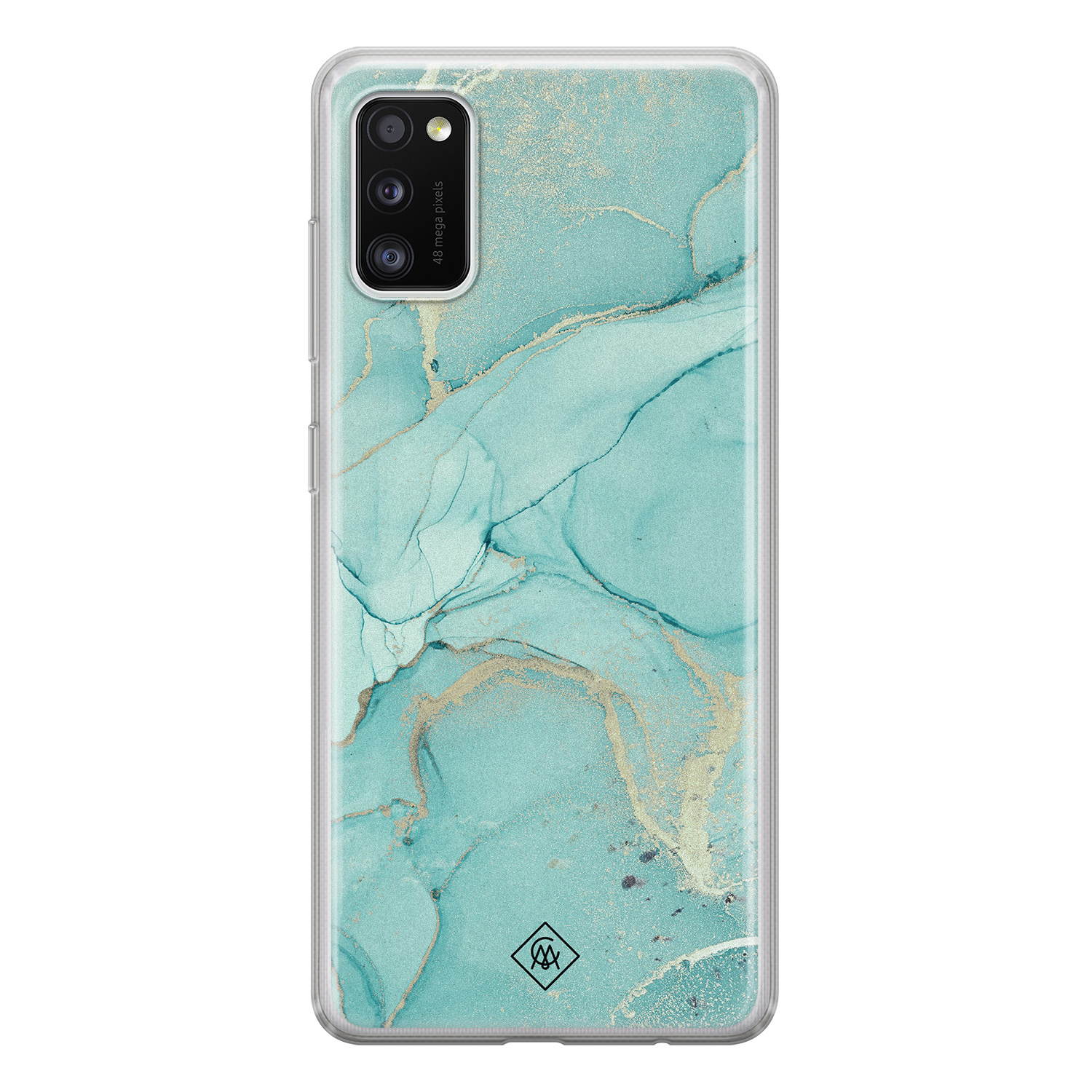 Casimoda Samsung Galaxy A41 siliconen hoesje - Touch of mint