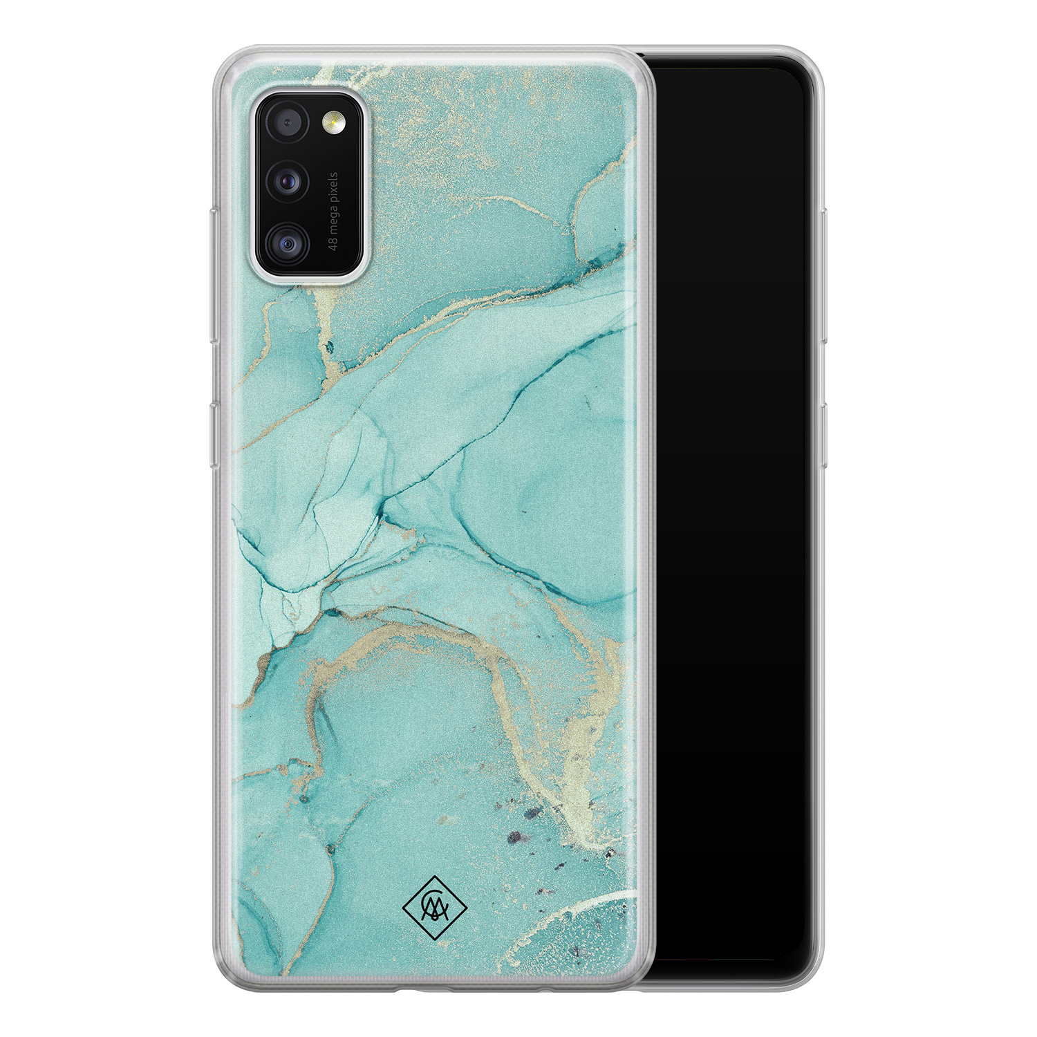 Casimoda Samsung Galaxy A41 siliconen hoesje - Touch of mint