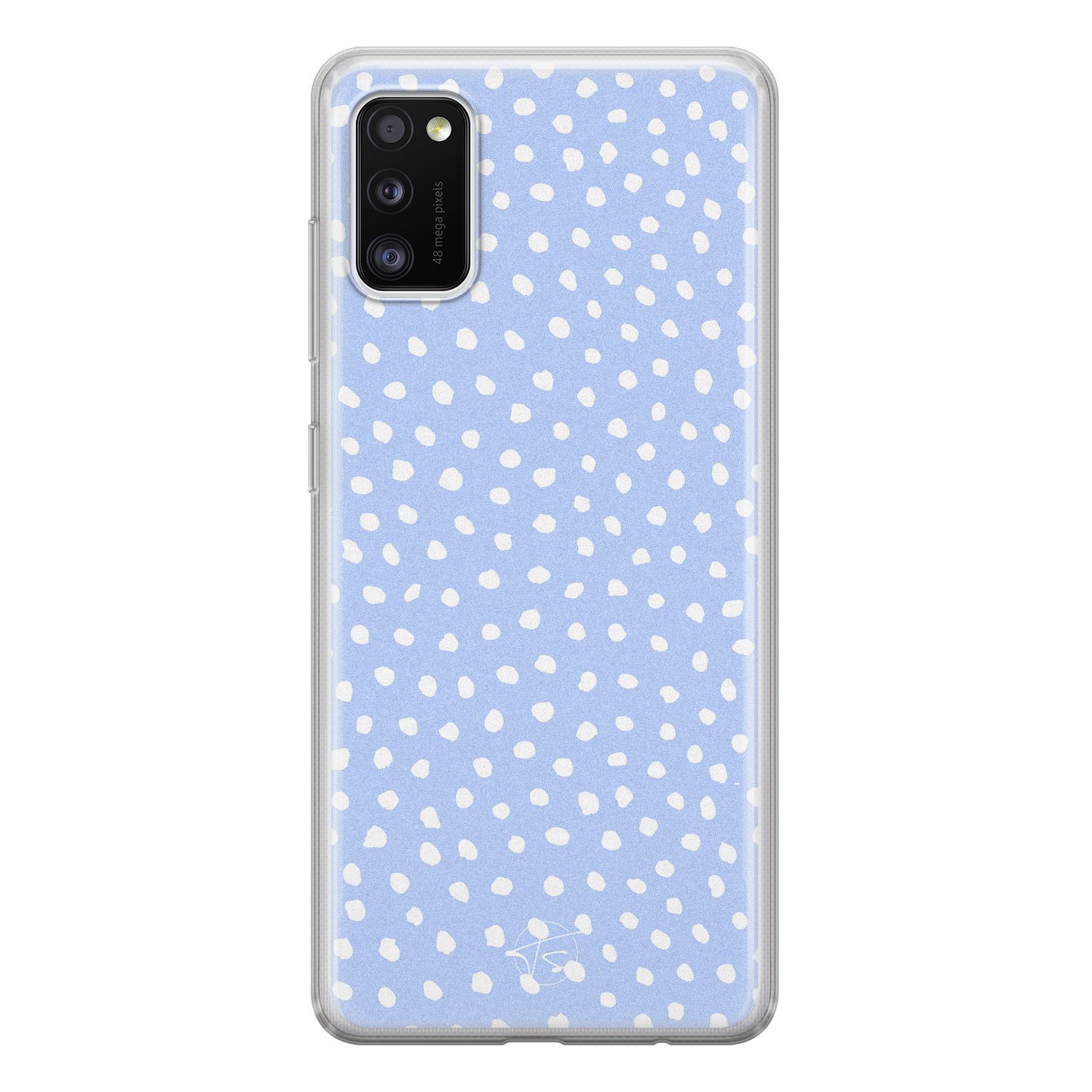 Telefoonhoesje Store Samsung Galaxy A41 siliconen hoesje - Purple dots