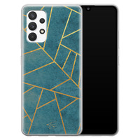 Telefoonhoesje Store Samsung Galaxy A32 4G siliconen hoesje - Abstract blauw