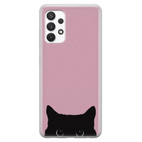 Telefoonhoesje Store Samsung Galaxy A32 4G siliconen hoesje - Zwarte kat