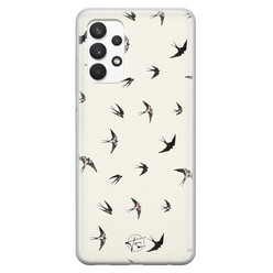 Telefoonhoesje Store Samsung Galaxy A32 4G siliconen hoesje - Freedom birds