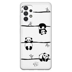 Telefoonhoesje Store Samsung Galaxy A32 4G siliconen hoesje - Panda