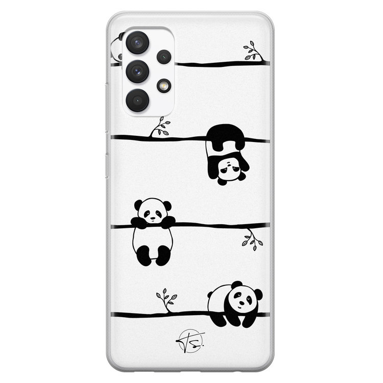 Telefoonhoesje Store Samsung Galaxy A32 4G siliconen hoesje - Panda
