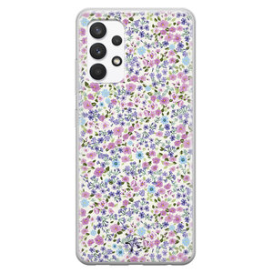 Telefoonhoesje Store Samsung Galaxy A32 4G siliconen hoesje - Purple Garden