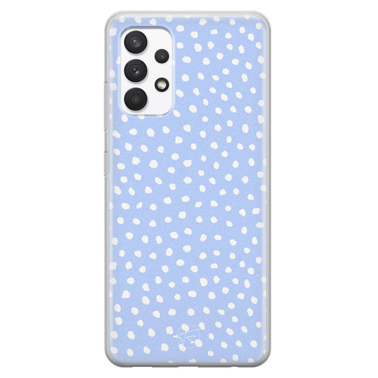 Telefoonhoesje Store Samsung Galaxy A32 4G siliconen hoesje - Purple dots