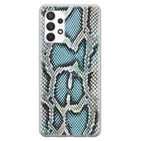 ELLECHIQ Samsung Galaxy A32 4G siliconen hoesje - Baby Snake blue