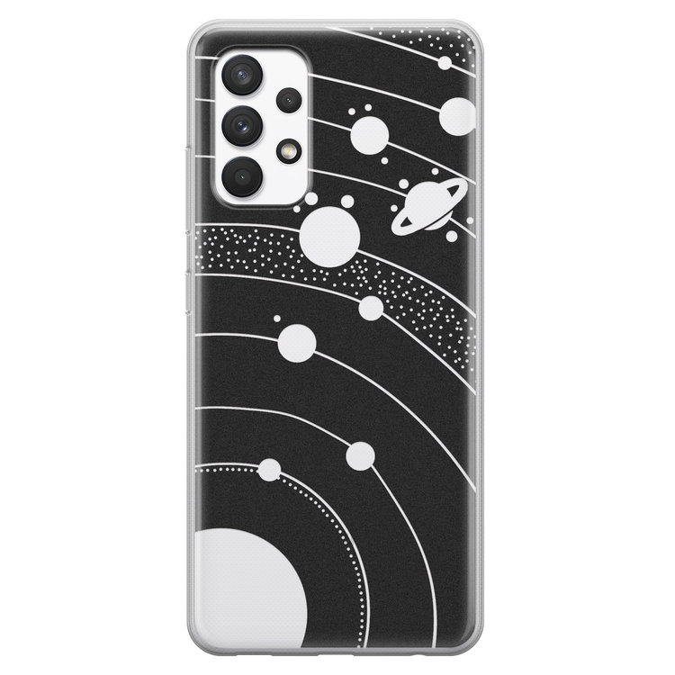 Telefoonhoesje Store Samsung Galaxy A32 4G siliconen hoesje - Universe space