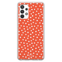 Telefoonhoesje Store Samsung Galaxy A32 4G siliconen hoesje - Orange dots