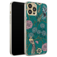 Telefoonhoesje Store iPhone 12 Pro siliconen hoesje - Bloomy birds