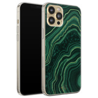 Telefoonhoesje Store iPhone 12 Pro siliconen hoesje - Agate groen