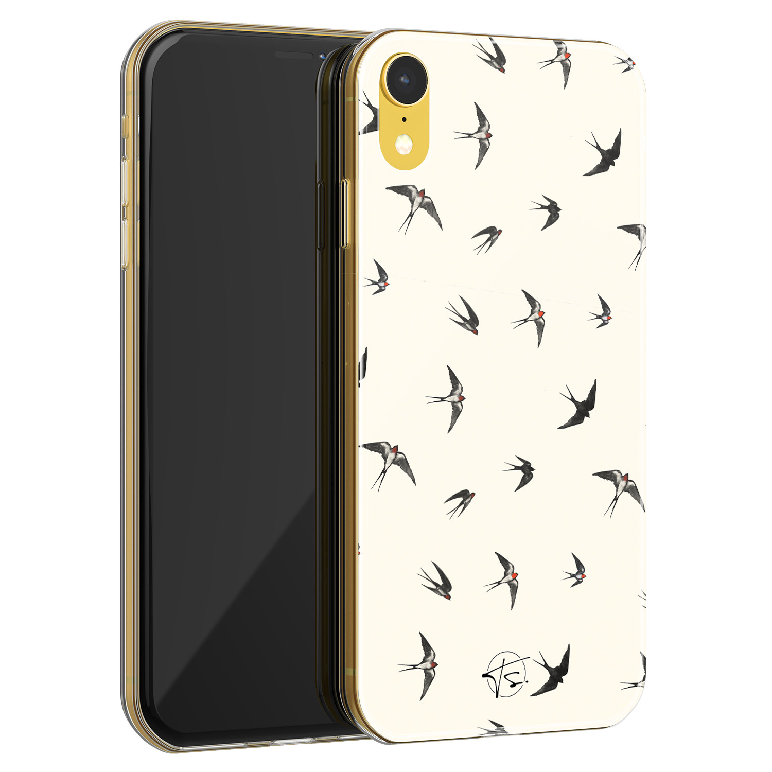 Telefoonhoesje Store iPhone XR siliconen hoesje - Freedom birds