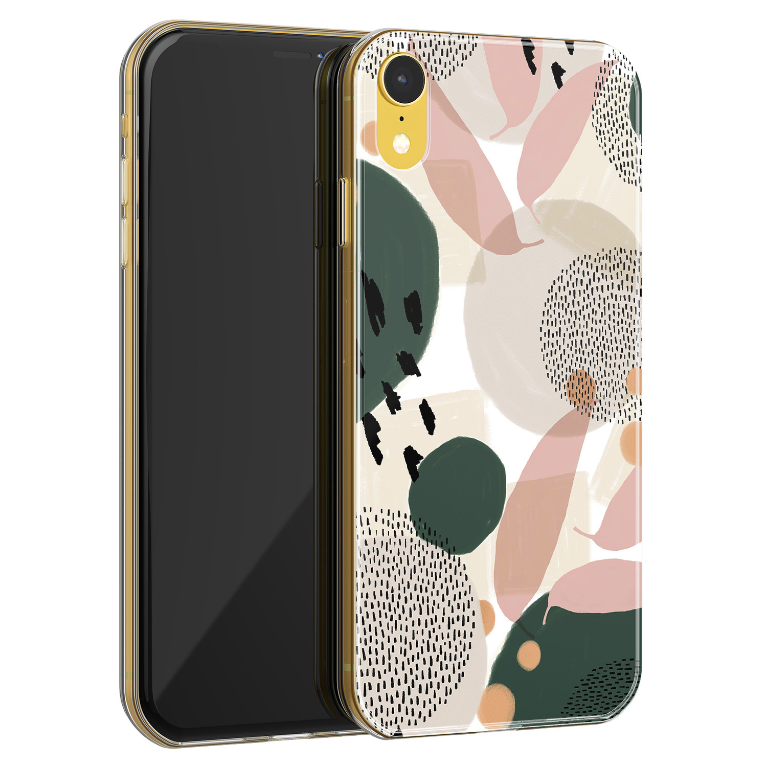 Leuke Telefoonhoesjes iPhone XR siliconen hoesje - Abstract