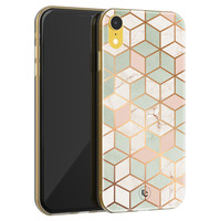 ELLECHIQ iPhone XR siliconen hoesje - Pastel Kubus