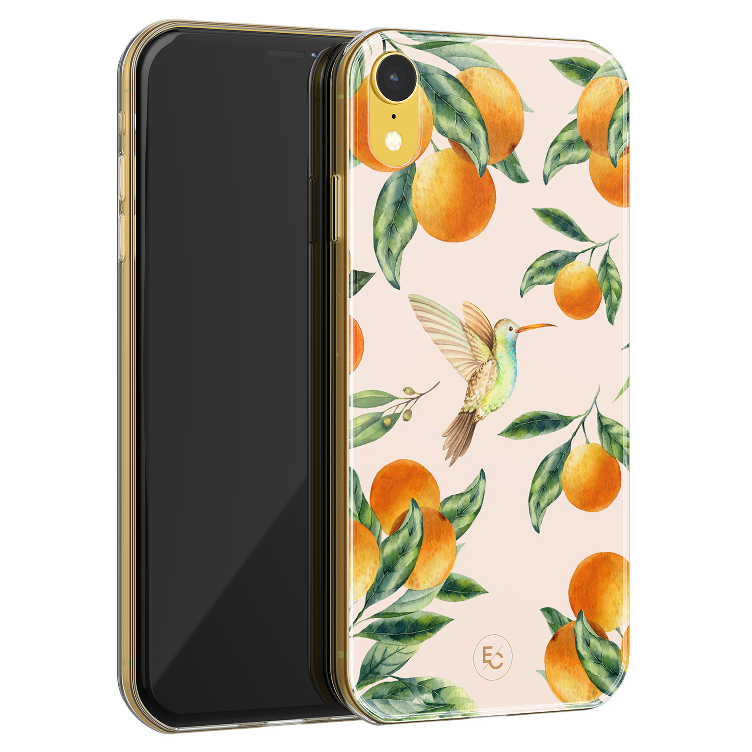 ELLECHIQ iPhone XR siliconen hoesje - Tropical Lemonade