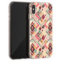 Telefoonhoesje Store iPhone X/XS siliconen hoesje - Boho vibes