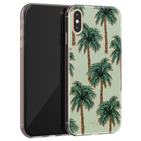 Telefoonhoesje Store iPhone X/XS siliconen hoesje - Palmbomen