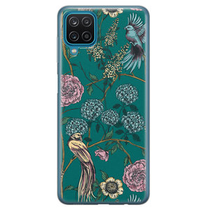 Telefoonhoesje Store Samsung Galaxy A12 siliconen hoesje - Bloomy birds