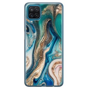 Telefoonhoesje Store Samsung Galaxy A12 siliconen hoesje - Magic marble