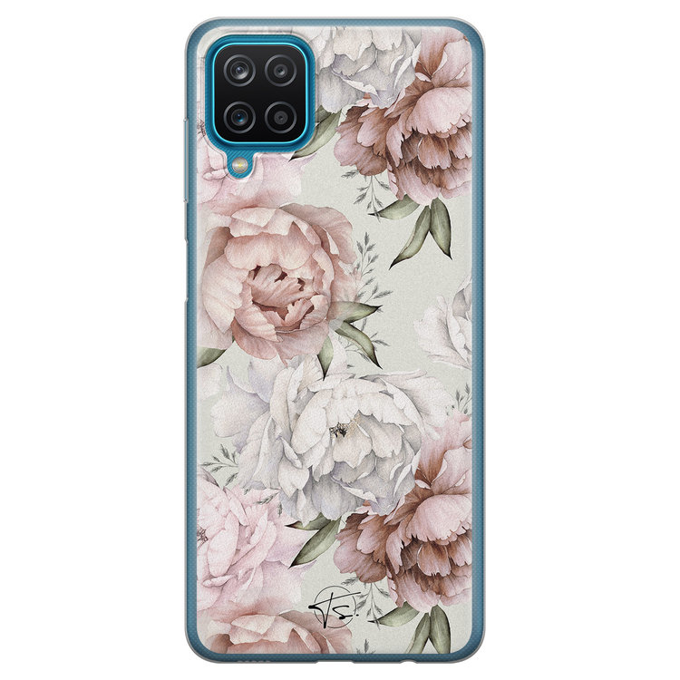 Telefoonhoesje Store Samsung Galaxy A12 siliconen hoesje - Classy flowers