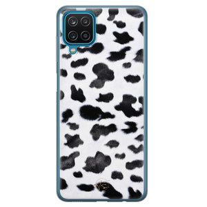Telefoonhoesje Store Samsung Galaxy A12 siliconen hoesje - Koeienprint