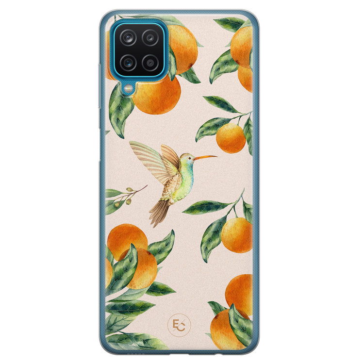 ELLECHIQ Samsung Galaxy A12 siliconen hoesje - Tropical Lemonade