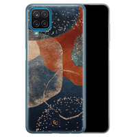 ELLECHIQ Samsung Galaxy A12 siliconen hoesje - Abstract Terracotta