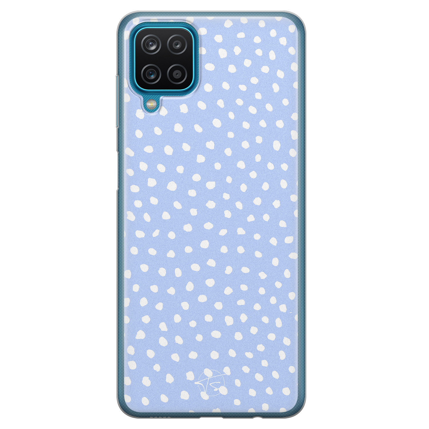 Telefoonhoesje Store Samsung Galaxy A12 siliconen hoesje - Purple dots