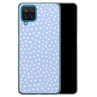 Telefoonhoesje Store Samsung Galaxy A12 siliconen hoesje - Purple dots