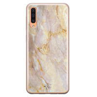 ELLECHIQ Samsung Galaxy A70 siliconen hoesje - Stay Golden Marble