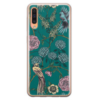 Telefoonhoesje Store Samsung Galaxy A70 siliconen hoesje - Bloomy birds