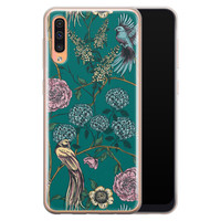 Telefoonhoesje Store Samsung Galaxy A70 siliconen hoesje - Bloomy birds