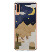 Leuke Telefoonhoesjes Samsung Galaxy A70 siliconen hoesje - Desert night