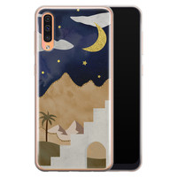 Leuke Telefoonhoesjes Samsung Galaxy A70 siliconen hoesje - Desert night