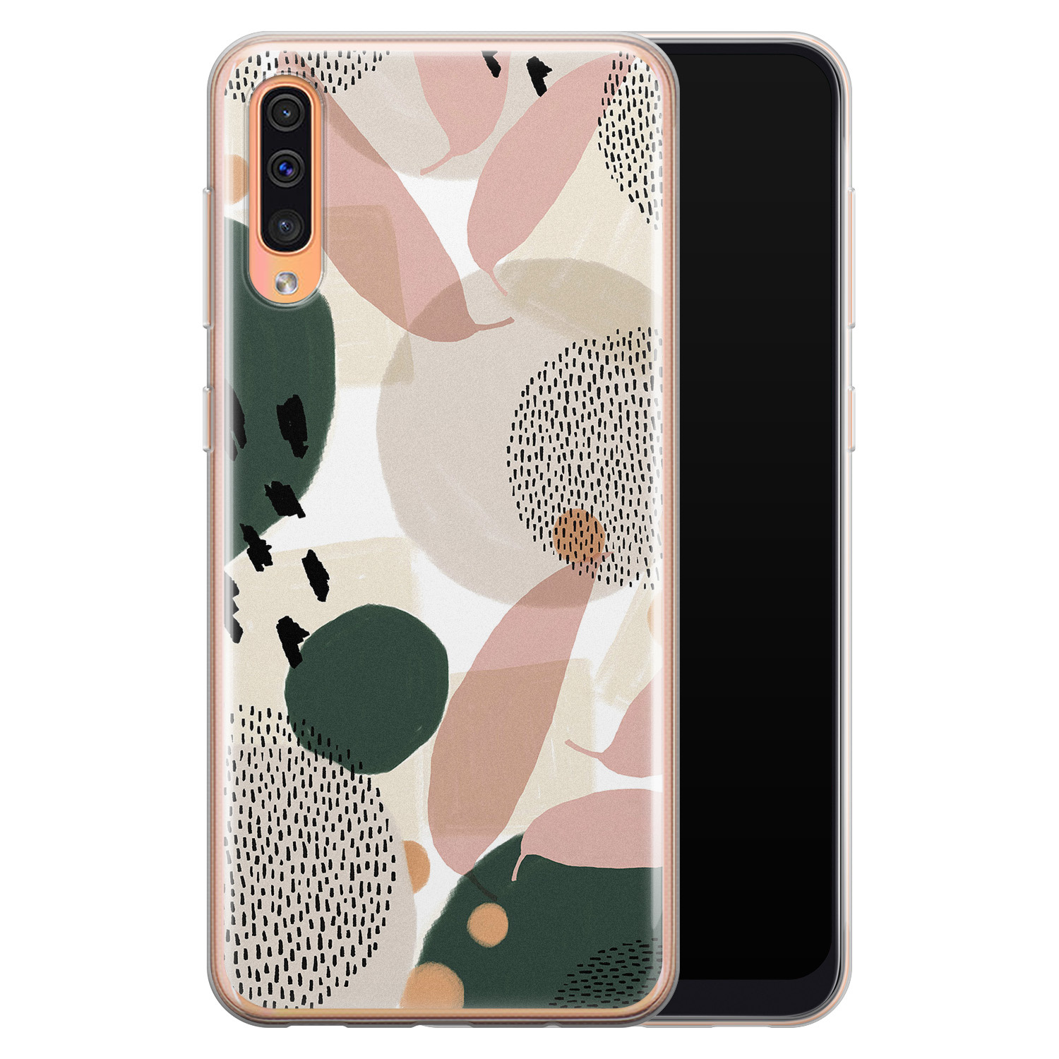 Leuke Telefoonhoesjes Samsung Galaxy A70 siliconen hoesje - Abstract print