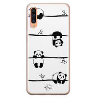 Telefoonhoesje Store Samsung Galaxy A70 siliconen hoesje - Panda