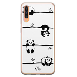 Telefoonhoesje Store Samsung Galaxy A70 siliconen hoesje - Panda