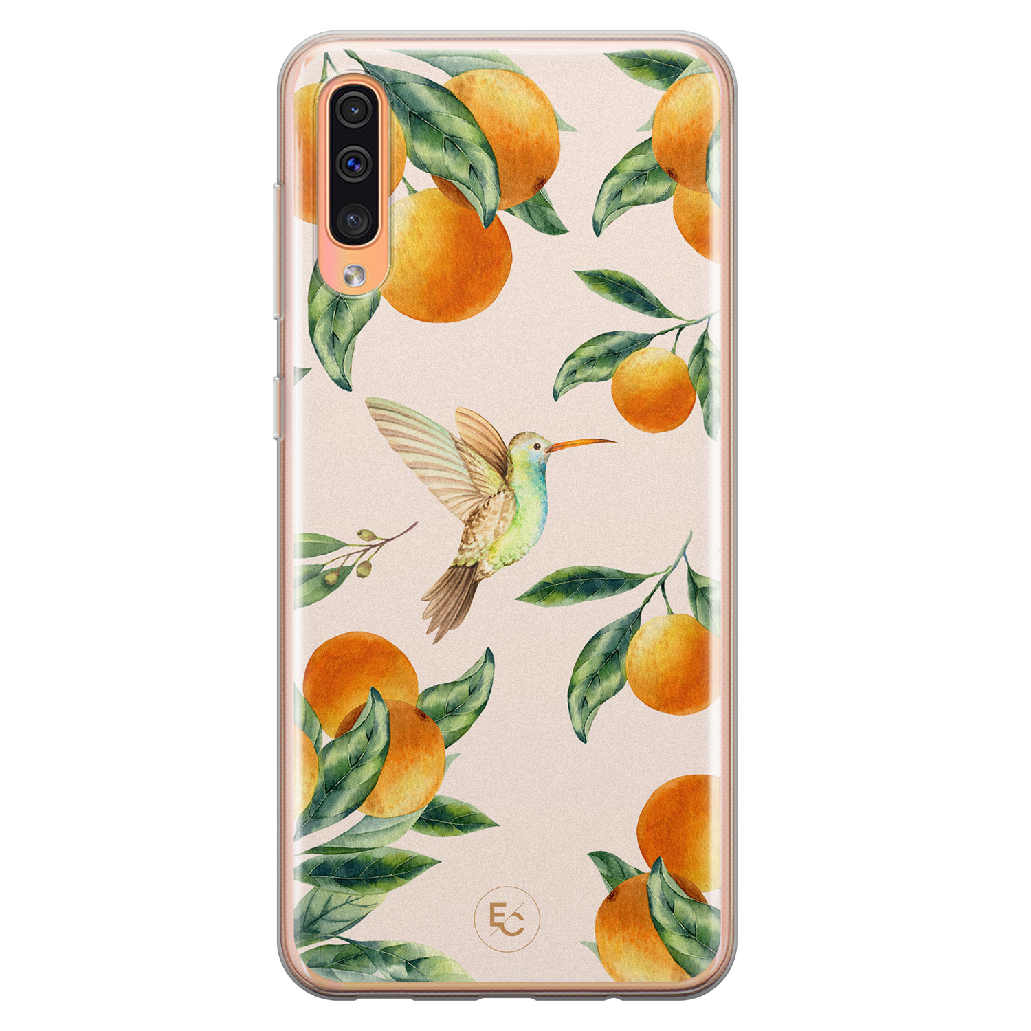 ELLECHIQ Samsung Galaxy A70 siliconen hoesje - Tropical Lemonade