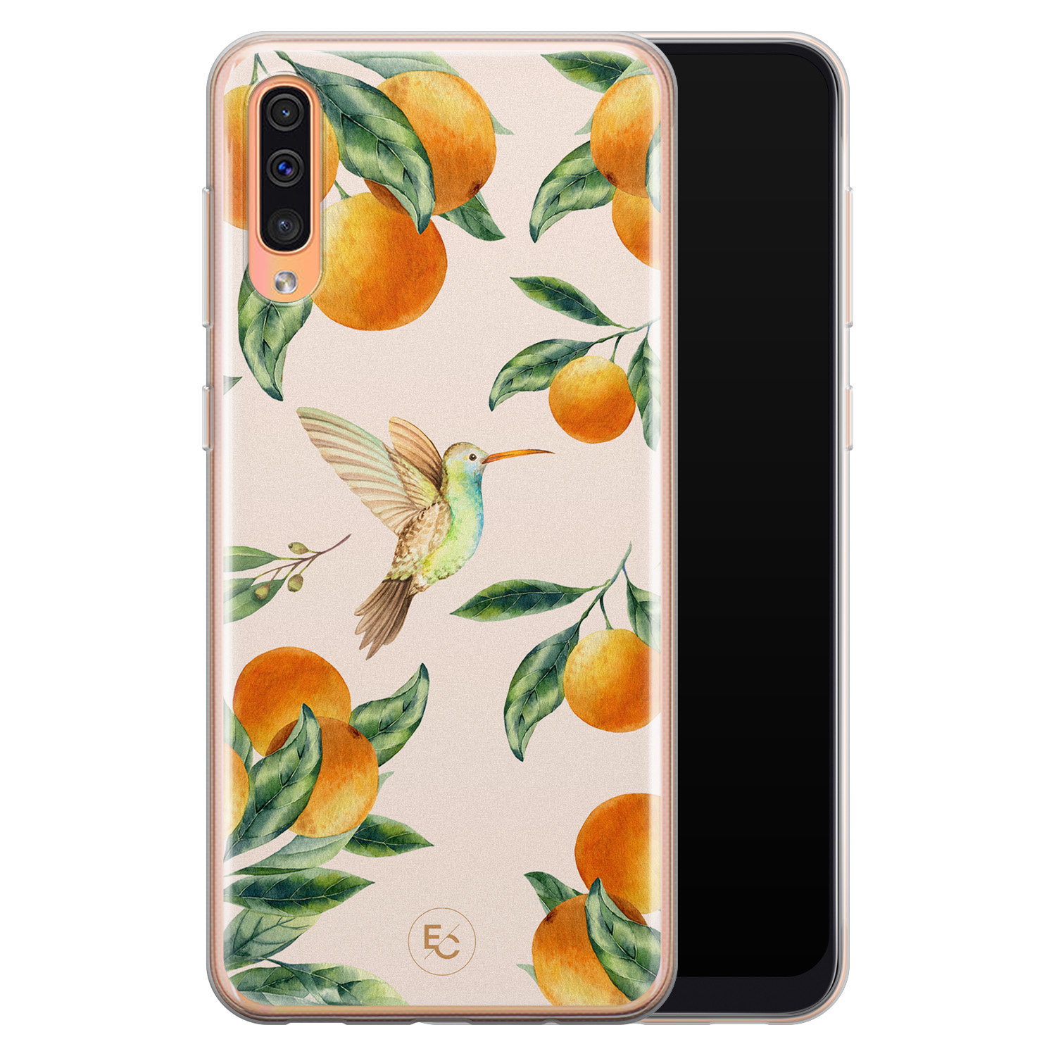 ELLECHIQ Samsung Galaxy A70 siliconen hoesje - Tropical Lemonade