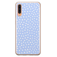 Telefoonhoesje Store Samsung Galaxy A70 siliconen hoesje - Purple dots