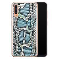 ELLECHIQ Samsung Galaxy A70 siliconen hoesje - Baby Snake blue
