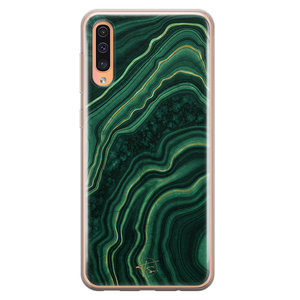 Telefoonhoesje Store Samsung Galaxy A70 siliconen hoesje - Agate groen