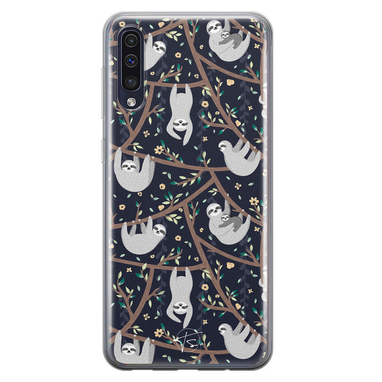 Telefoonhoesje Store Samsung Galaxy A50 siliconen hoesje - Luiaard