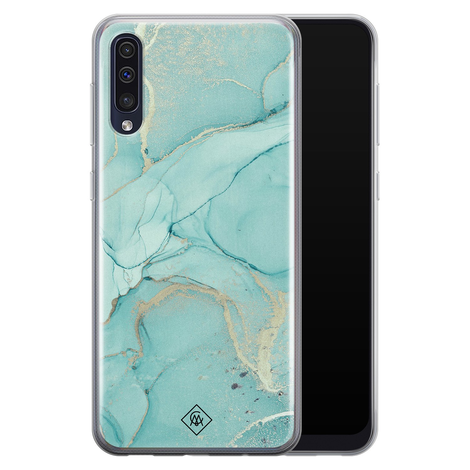 Casimoda Samsung Galaxy A50 siliconen hoesje - Touch of mint