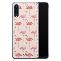 Telefoonhoesje Store Samsung Galaxy A50 siliconen hoesje - Flamingo