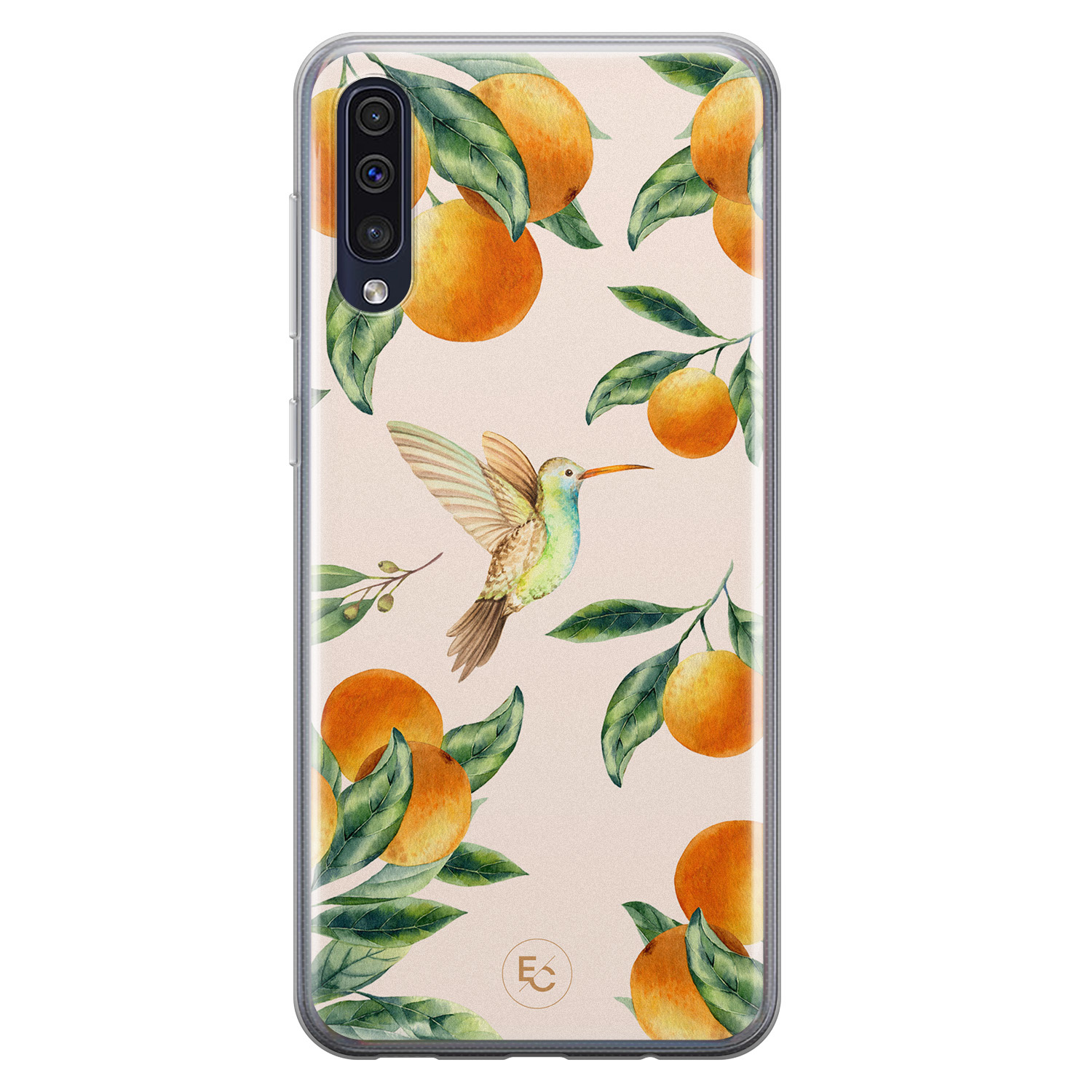 ELLECHIQ Samsung Galaxy A50 siliconen hoesje - Tropical Lemonade