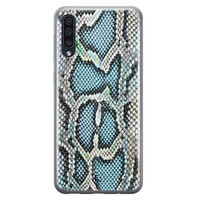 ELLECHIQ Samsung Galaxy A50 siliconen hoesje - Baby Snake blue