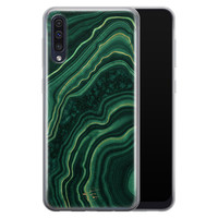 Telefoonhoesje Store Samsung Galaxy A50 siliconen hoesje - Agate groen