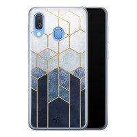 Telefoonhoesje Store Samsung Galaxy A40 siliconen hoesje - Geometrisch fade art