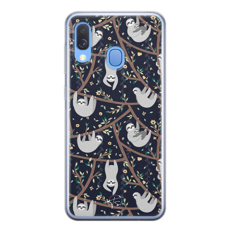 Telefoonhoesje Store Samsung Galaxy A40 siliconen hoesje - Luiaard